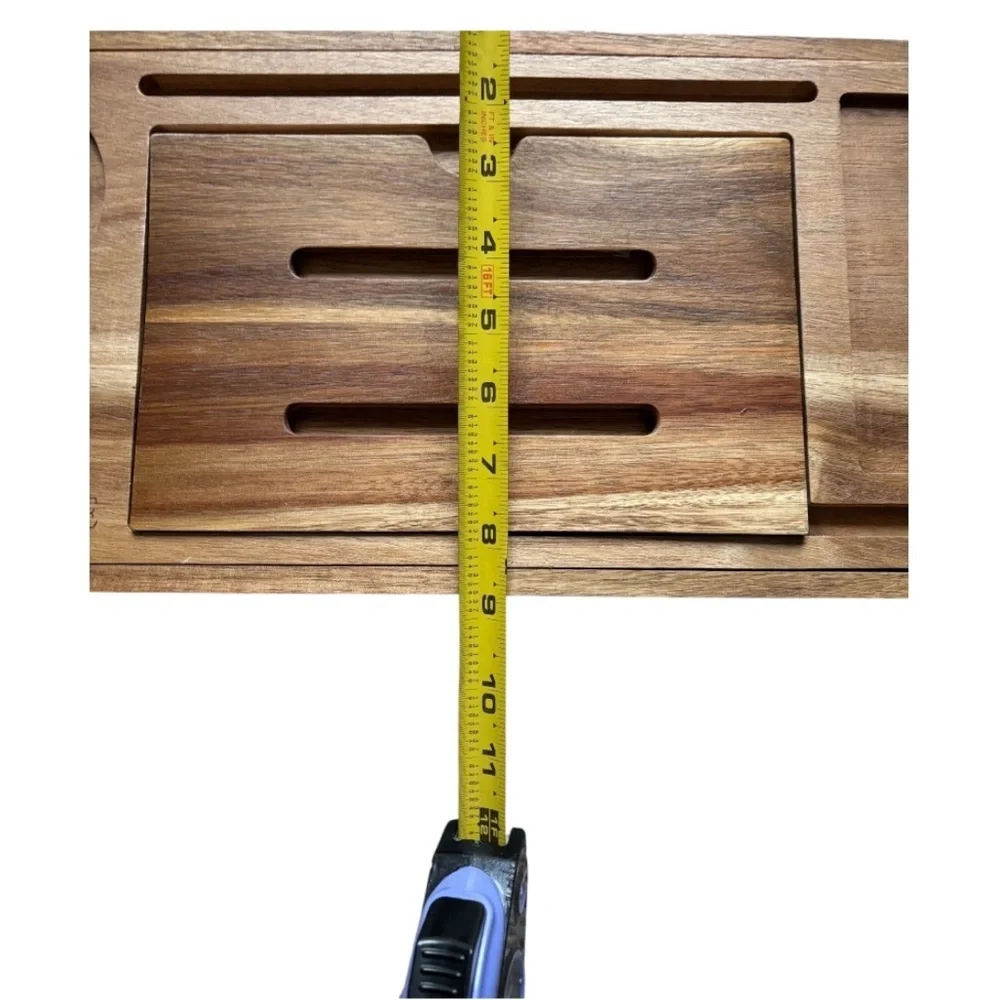 XCE Lifestyle Wooden Bath Caddy Tray with Expandable Design